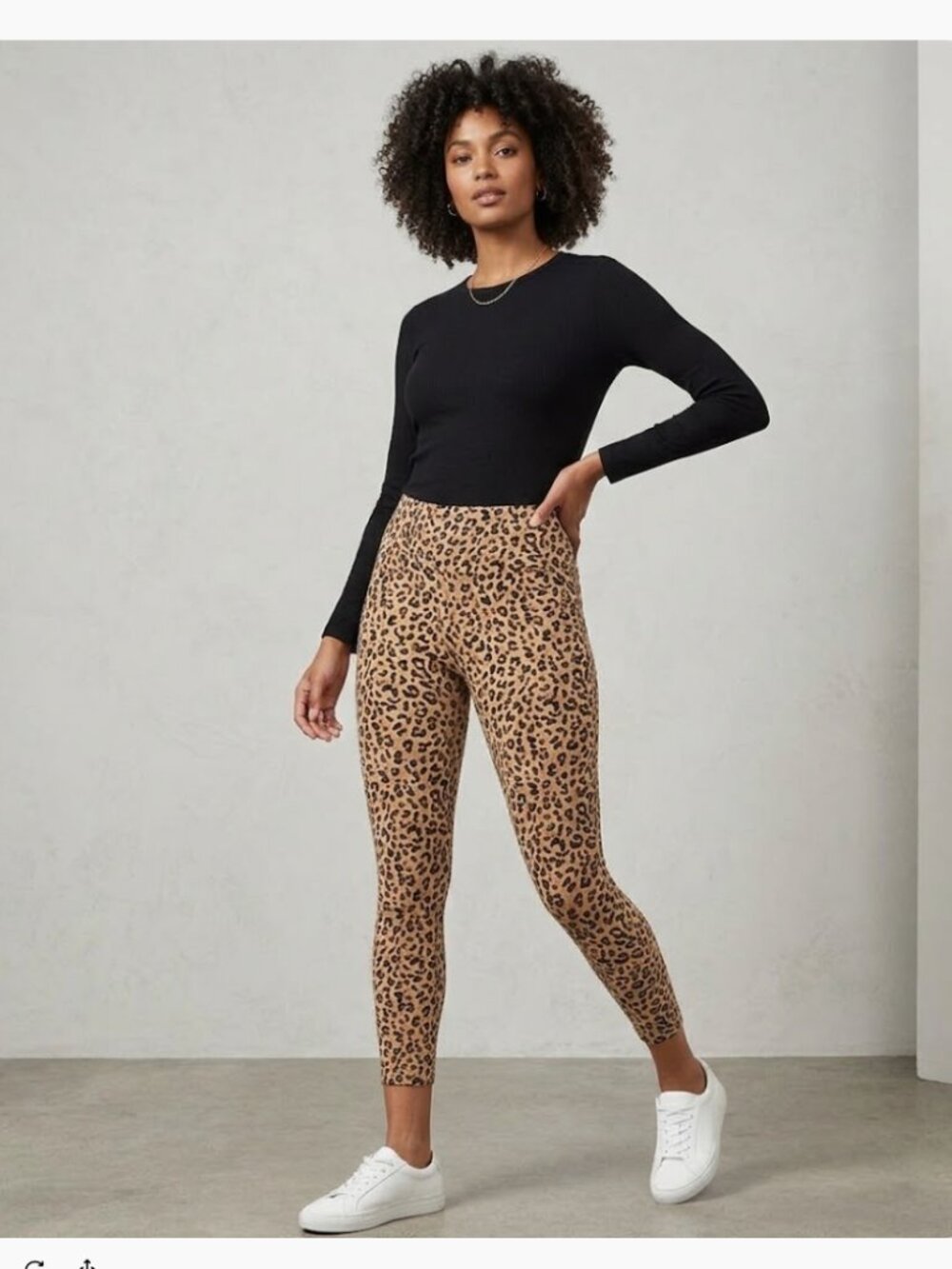 NWT J. Crew Leopard Cropped Everyday Leggings Small Stretch